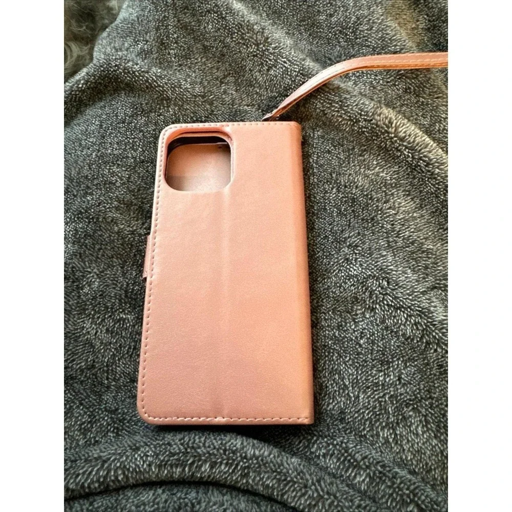 Pink wallet, iPhone case for 13 Pro Max
